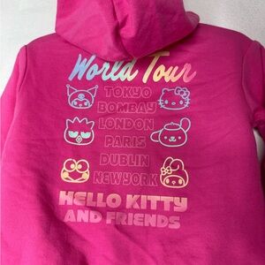 Hello kitty world tour zip up
Hoodie 18
Months new with tags